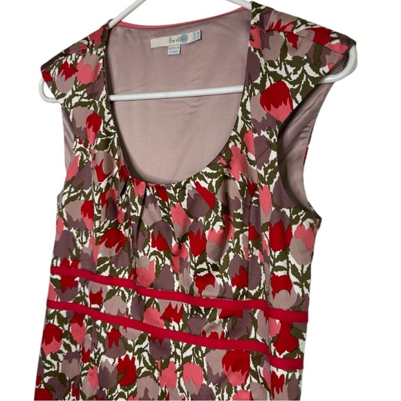 Boden Pink Tulip Print Valentine Shift Dress Size 4 - Picture 3 of 7